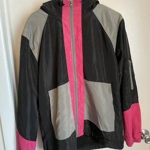 Pink and Black Fleece Jacket